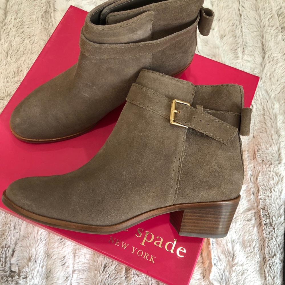 Kate spade pull on ankle booties